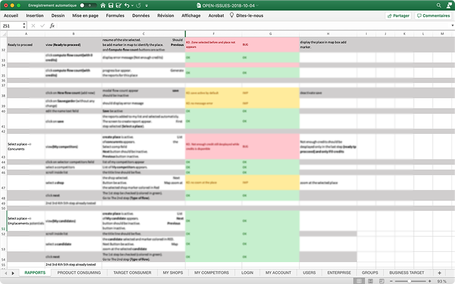 aperçu du rapport de zone de chalandise Large